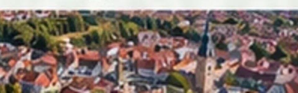 Innenstadt mit historischem Zentrum aus der Vogelperspektive