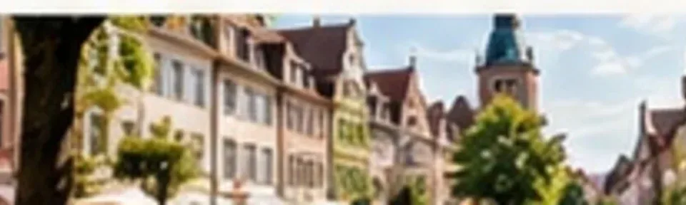 Historische Innenstadt mit belebtem öffentlichen Raum